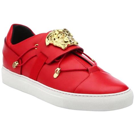 versus versace red sneakers|versace sneaker price.